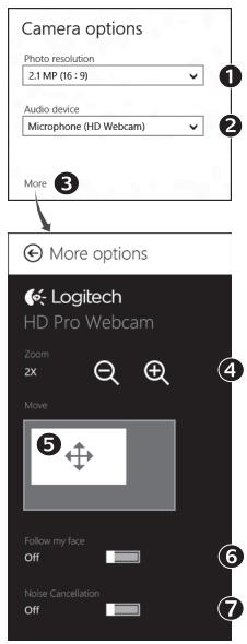 LOGITECH HD WEBCAM C615 - Ajustar as definições da-camera - 1