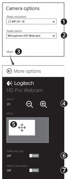 LOGITECH HD WEBCAM C615 - Réglage des paramètres de Camera - 1