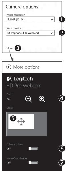 LOGITECH HD WEBCAM C615 - Adjusting your Camera settings - 1