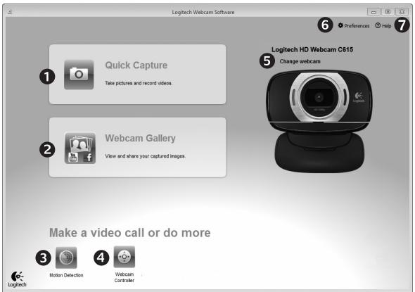 LOGITECH HD WEBCAM C615 - Présentation of Logitechs webkamerasoftware - 1