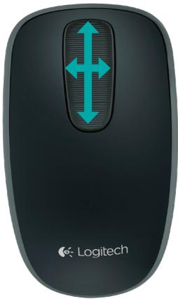 LOGITECH T400,  T650,  T620 - One finger scrolling - 1