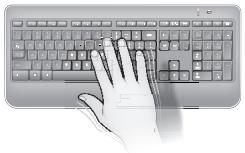 LOGITECH WIRELESS ILLUMINATED KEYBOARD K800 - Recursos do teclado - 2