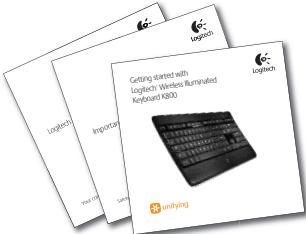 LOGITECH WIRELESS ILLUMINATED KEYBOARD K800 - 6
