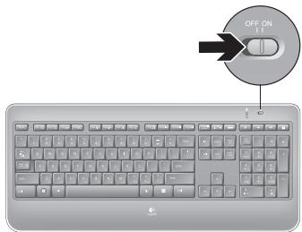 LOGITECH WIRELESS ILLUMINATED KEYBOARD K800 - Keyboard is not working - 2
