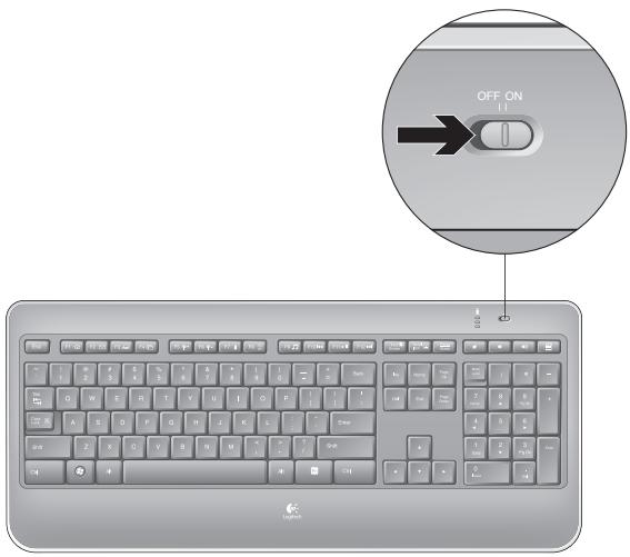 LOGITECH WIRELESS ILLUMINATED KEYBOARD K800 - 9