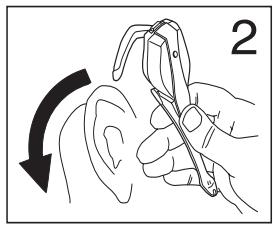 SONY ERICSSON BLUETOOTH-HEADSET HBH-10 - Positionnement du casque - 2