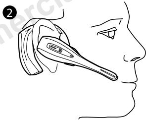 SONY ERICSSON BLUETOOTH-HEADSET HBH-30 - Colocacion del auricular - 2