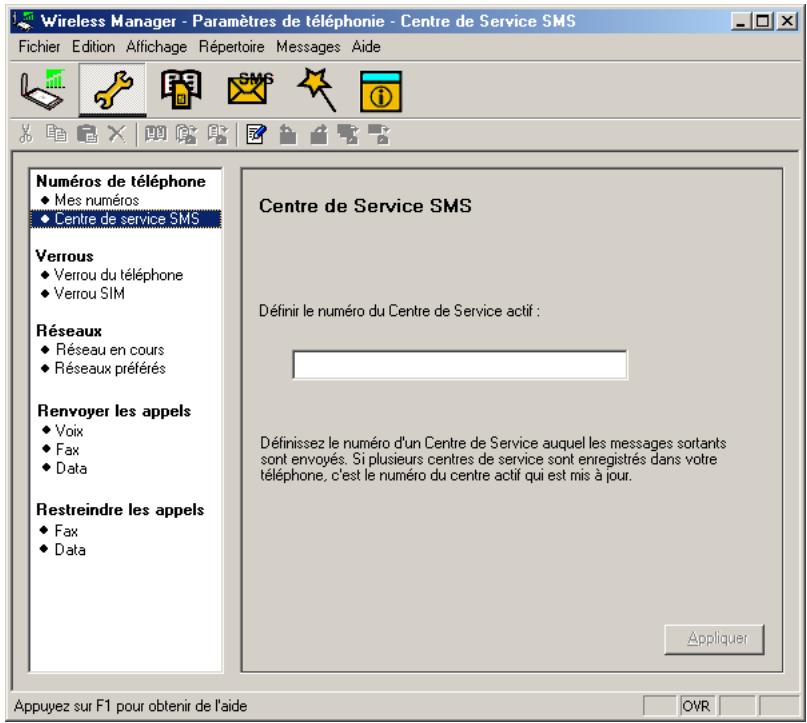 SONY ERICSSON GC85 - Cliquez sur ou sélectionnez affichage paramètres de téléphonie. - 1