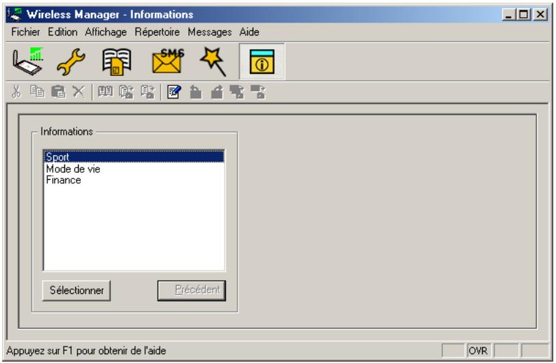 SONY ERICSSON GC85 - Écran services en ligne de wireless manager - 1