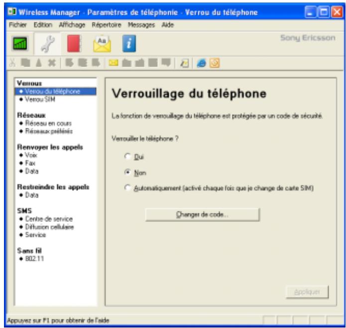SONY ERICSSON GC89 EDGE-WIRELESS LAN PC CARD - Pour configurer les paramètres de téléphonie de votre sony ericsson PC card - 1