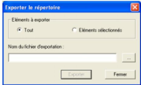 SONY ERICSSON GC89 EDGE-WIRELESS LAN PC CARD - Pour exporter une entrée ou un répertoire - 1