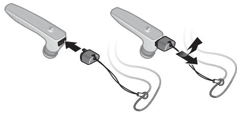 SONY ERICSSON HBH-IV840 - Inserimento del laccetto - 1