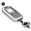 SONY ERICSSON J220I - Pour charger la batterie - 1