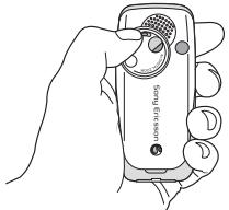 SONY ERICSSON K500I - Pour ouvrir le cache de l'objectif - 1