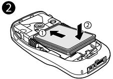 SONY ERICSSON K500I - Pour insérer la carte SIM et charger la batterie - 3