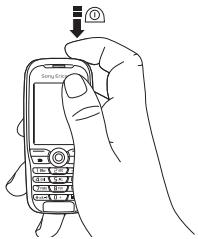 SONY ERICSSON K500I - Pour permettre le téléphone sous tension - 1