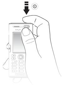 SONY ERICSSON K600I - Pour permettre le téléphone sous tension - 1
