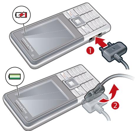 SONY ERICSSON NAITE - Chargement de la batterie - 1