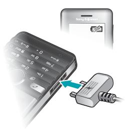 SONY ERICSSON S312 - Chargement de la batterie - 1