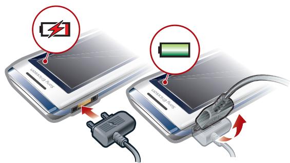 SONY ERICSSON U10 - Chargement de la batterie - 1