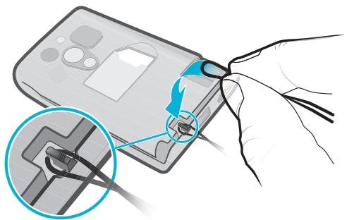 SONY ERICSSON XPERIA X10 MINI - Pour utiliser la dragonne - 1