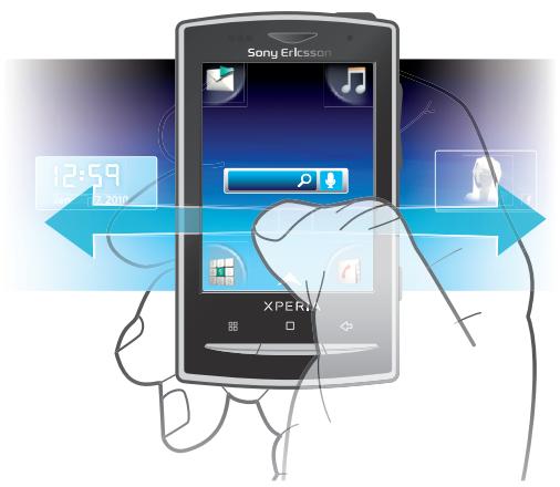 SONY ERICSSON XPERIA X10 MINI PRO - Écran accueil - 1