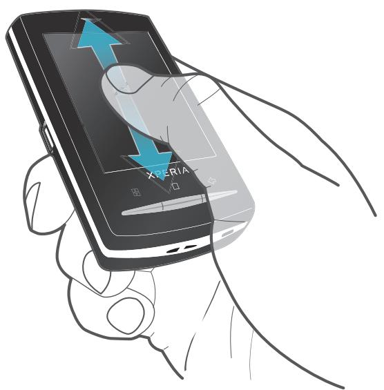 SONY ERICSSON XPERIA X10 MINI PRO - Pour faire défiler - 1