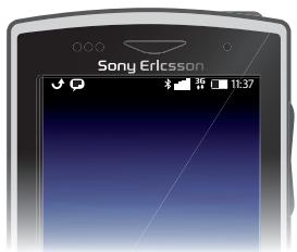 SONY ERICSSON XPERIA X10 MINI PRO - Barre d'état - 1
