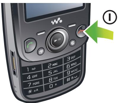 SONY ERICSSON ZYLO - Mise sous tension du téléphone - 1