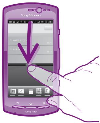 SONY ERICSSON XPERIA KYNO - Vérification des notifications et des activités en cours - 1
