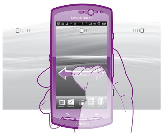 SONY ERICSSON XPERIA KYNO - Écran accueil - 1