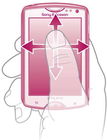 SONY ERICSSON XPERIA MINI - Défilament - 2