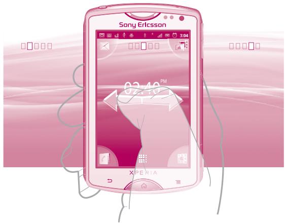 SONY ERICSSON XPERIA MINI - Écran d'accueil - 1