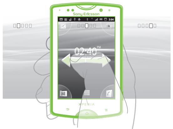 SONY ERICSSON XPERIA MINI PRO - Écran d'accueil - 1