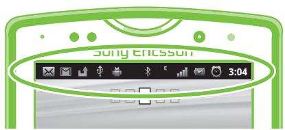 SONY ERICSSON XPERIA MINI PRO - États et notifications - 1
