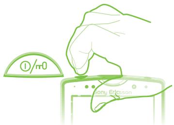 SONY ERICSSON XPERIA MINI PRO - Mise sous tension du téléphone - 1
