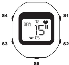 GEONAUTE CARDIO CW600T - - Mode Chronomètre (CHRONO) - 1