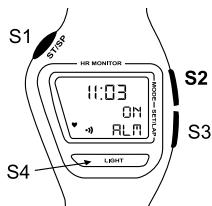 GEONAUTE CARDIO CWT500 - - Mode alarme (ALARM) - 1