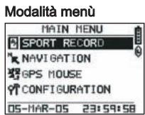 GEONAUTE GPS KEYMAZE 300 - / Navigazione nei menu - 2