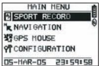 GEONAUTE GPS KEYMAZE 300 - / Navegao nos menus - 2