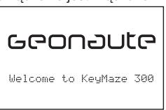 GEONAUTE GPS KEYMAZE 300 - Uruchamianie urzadzenia KeyMaze 300 Go run - 1