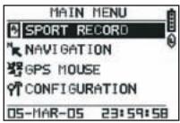 GEONAUTE GPS KEYMAZE 300 - / Navigation in den Menüs - 2