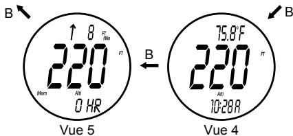 GEONAUTE MONTRE MW600 - - Vue 5 : Historique des pressions. - 2