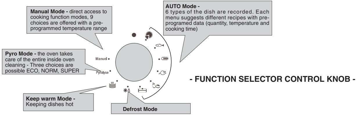 ROSIERES FOURS ENCASTRABLES - - OVEN MODES - 1