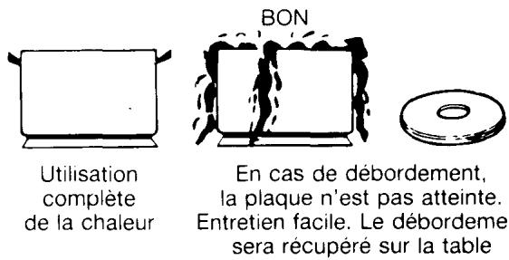 ROSIERES 2041 A - UTILISER DES RÉCIPIENTS D'UN DIAMÈTRE SUFFISANT POUR RECOUVRIR ENTIÈREMENT LA PLAQUE. - 2