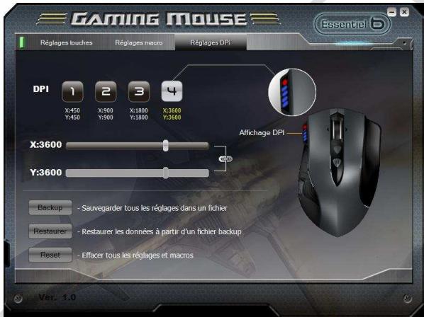 ESSENTIELB ARAX - Réglages DPI - 2