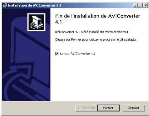 ESSENTIELB COSY POP - Installation du logiciel AVI converter - 4