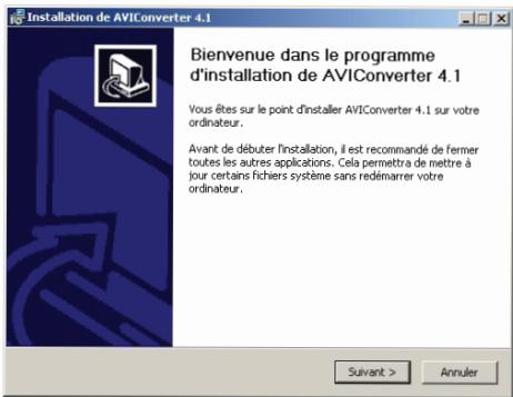 ESSENTIELB COSY POP - Installation du logiciel AVI converter - 2