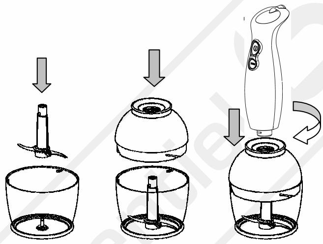 ESSENTIELB ERMX 1 - 8) Utilisation du mini hachoir - 1