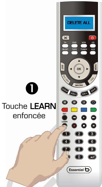 ESSENTIELB QUATUOR - Suppression de la mémorisation des touches - 1